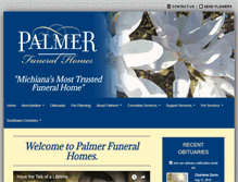 Tablet Screenshot of palmerfuneralhomes.com